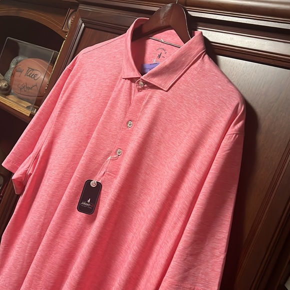New Johnnie-O Santa Monica Rose Marbleized designed Golf Tennis Sports Polo! - Picture 3 of 12